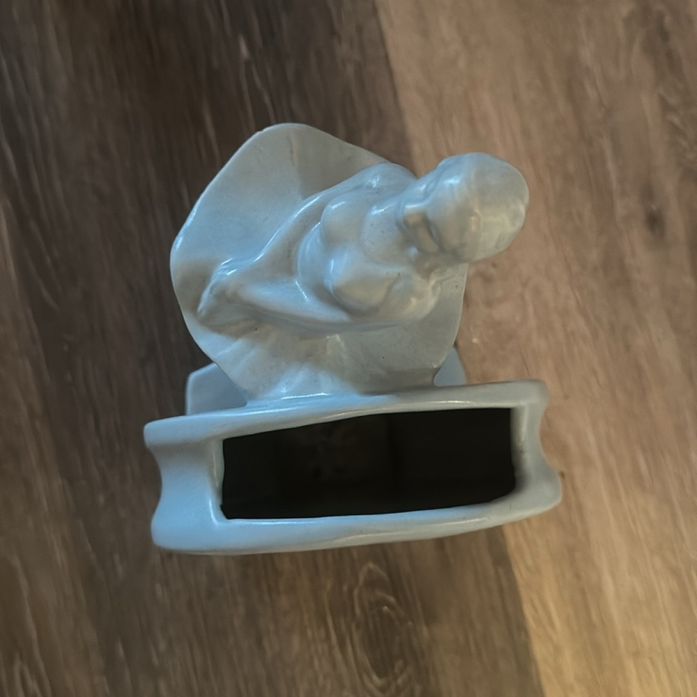Vintage Royal Haeger 1940's Art Deco Ballerina Vase light blue - Picture 7 of 11